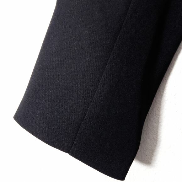 XXI Women’s Blazer Y2K Partycore Night Out Black Sequin Trim Cropped Jacket Sz S - Picture 7 of 12